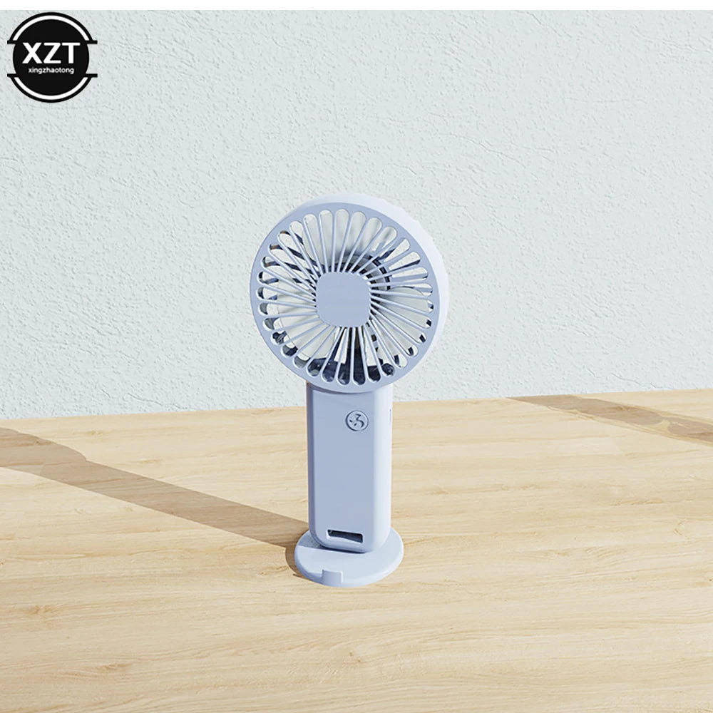 Portable Handheld Fan Small Cooling Fan USB Rechargeable Eyelash Fan Low Noise