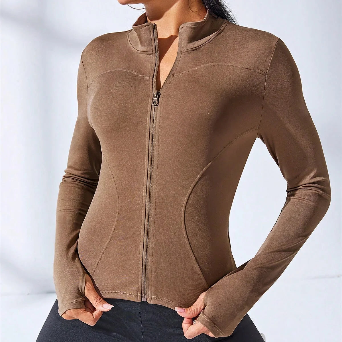 Define Training Jackets, Zipper Long Sleeve, Yoga, Running, Sports