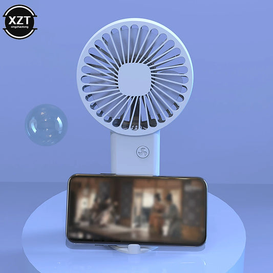 Portable Handheld Fan Small Cooling Fan USB Rechargeable Eyelash Fan Low Noise